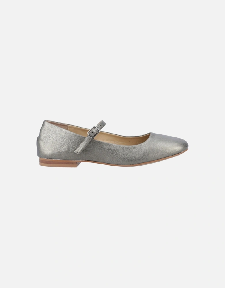 Pasha Leather Women's Pewter Shoes