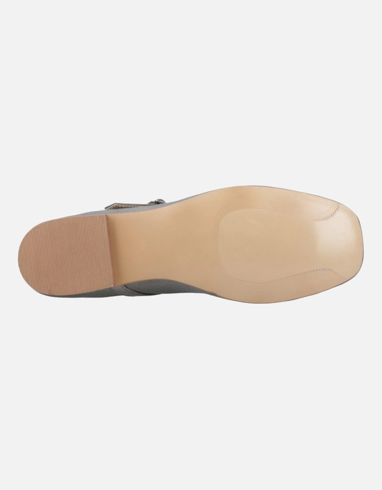 Pasha Leather Women's Pewter Shoes