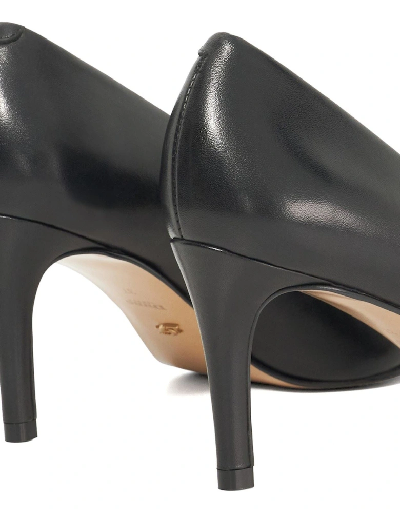 Dune Aspiring Leather Women's Black Shoes