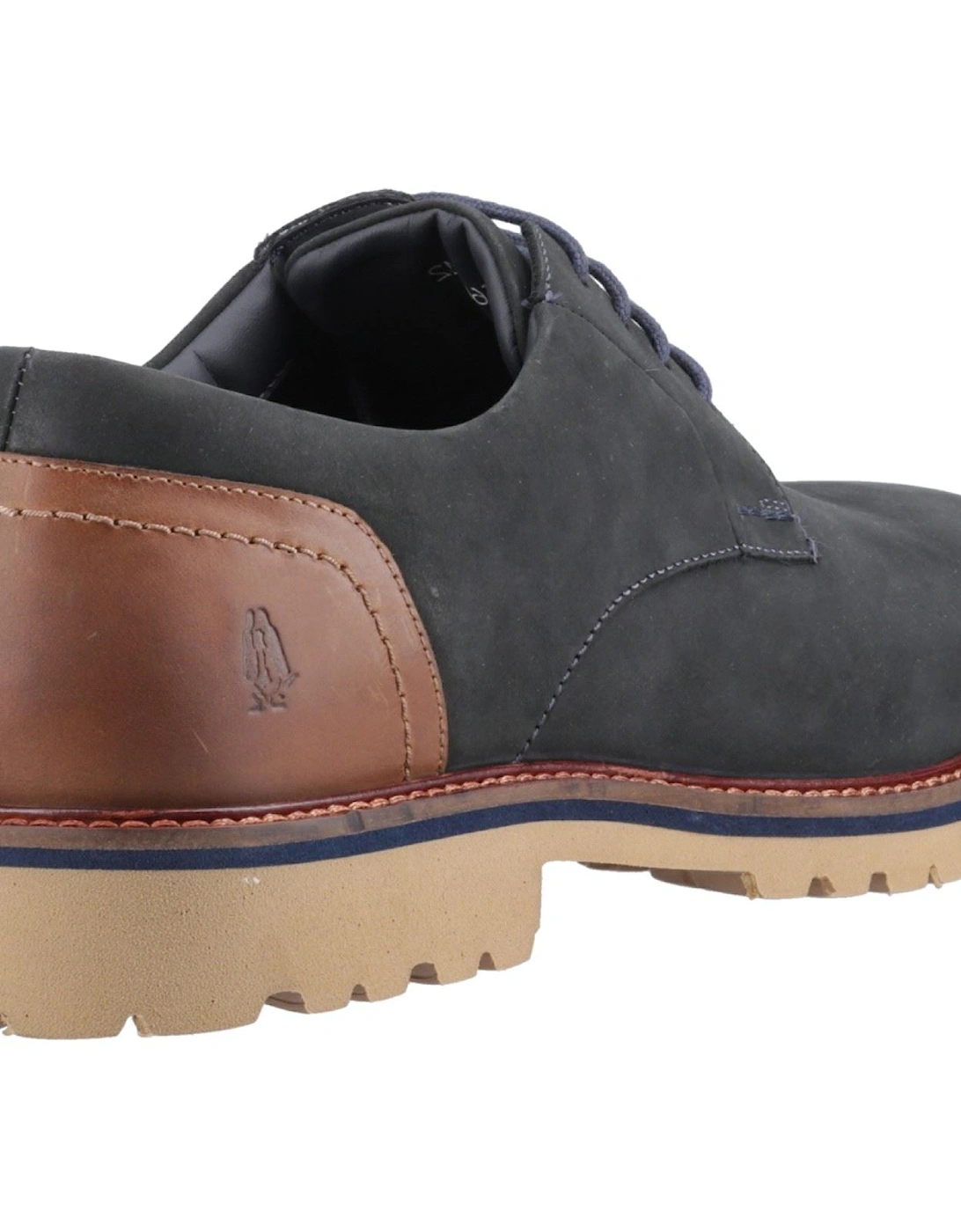 Marcus Nubuck Men's Navy Lace-Up Shoes