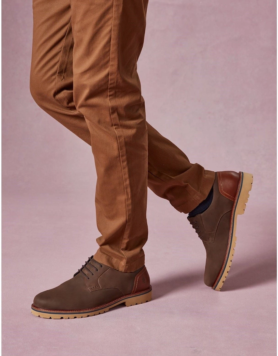 Marcus Nubuck Men's Brown Lace-Up Shoes