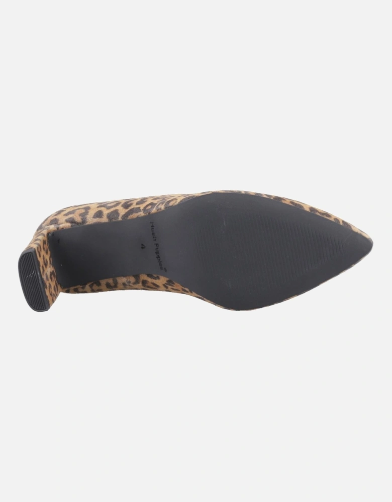 Olivia Suede Women's Leopard Round Court Shoes