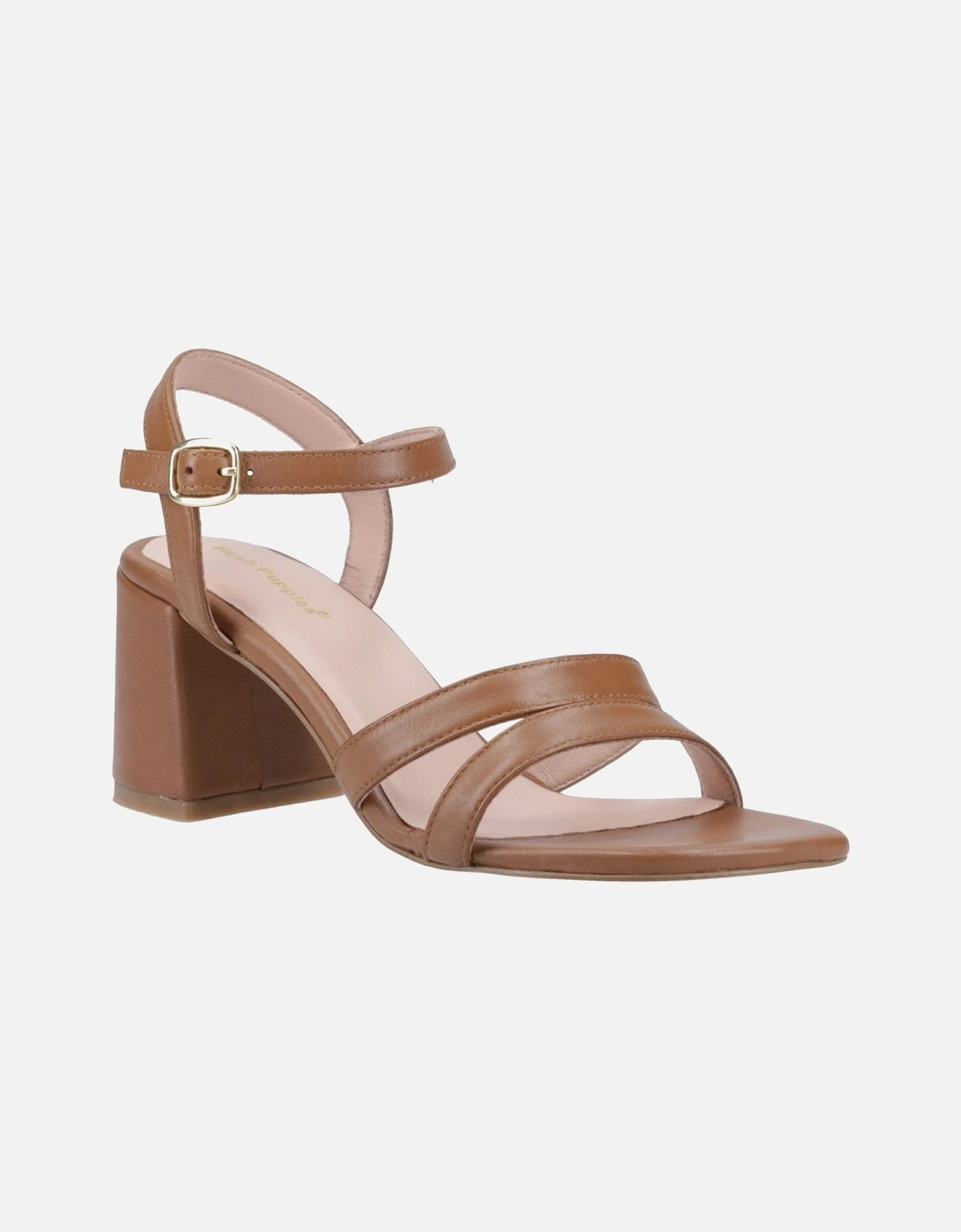Hush Puppies Women's Hush Puppies Nalani Leather Women's Tan Heels - Brown