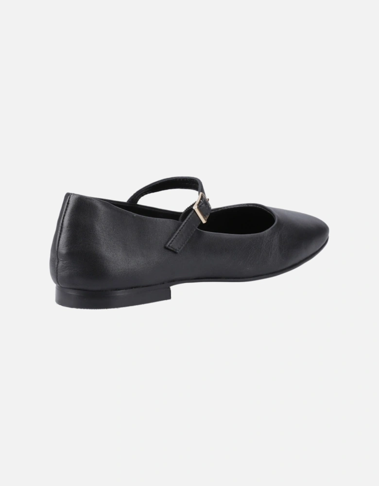 Pasha Leather Women's Black Leather Shoes