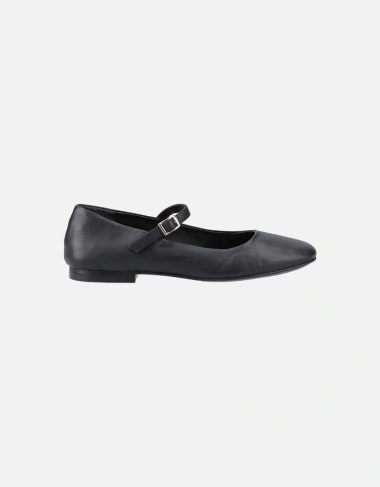 Pasha Leather Women's Black Leather Shoes