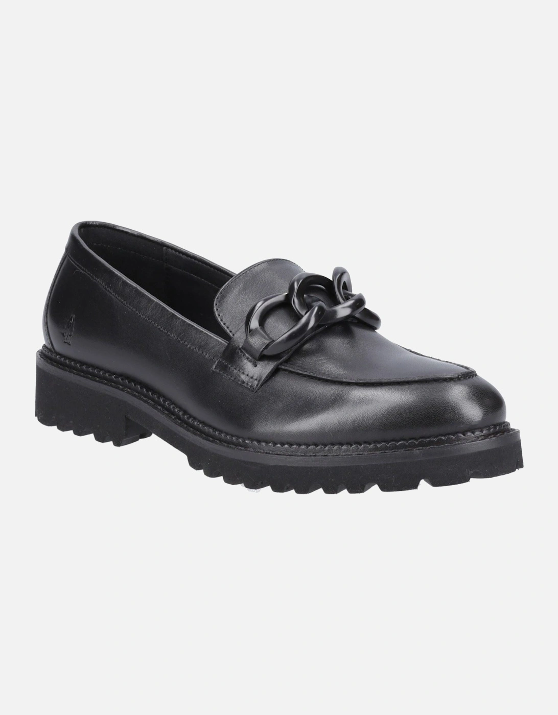Hush Puppies Women's Black Gianna Leather Loafers - Size 8