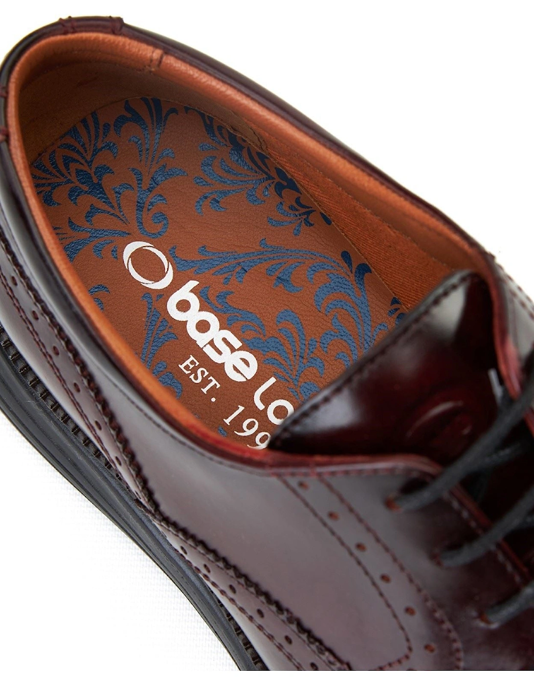 London Flight 25 Leather Men's Bordo Brogues Shoes