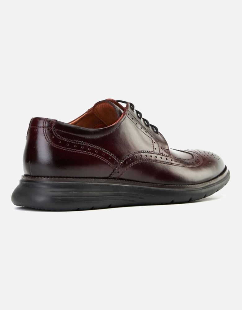 London Flight 25 Leather Men's Bordo Brogues Shoes