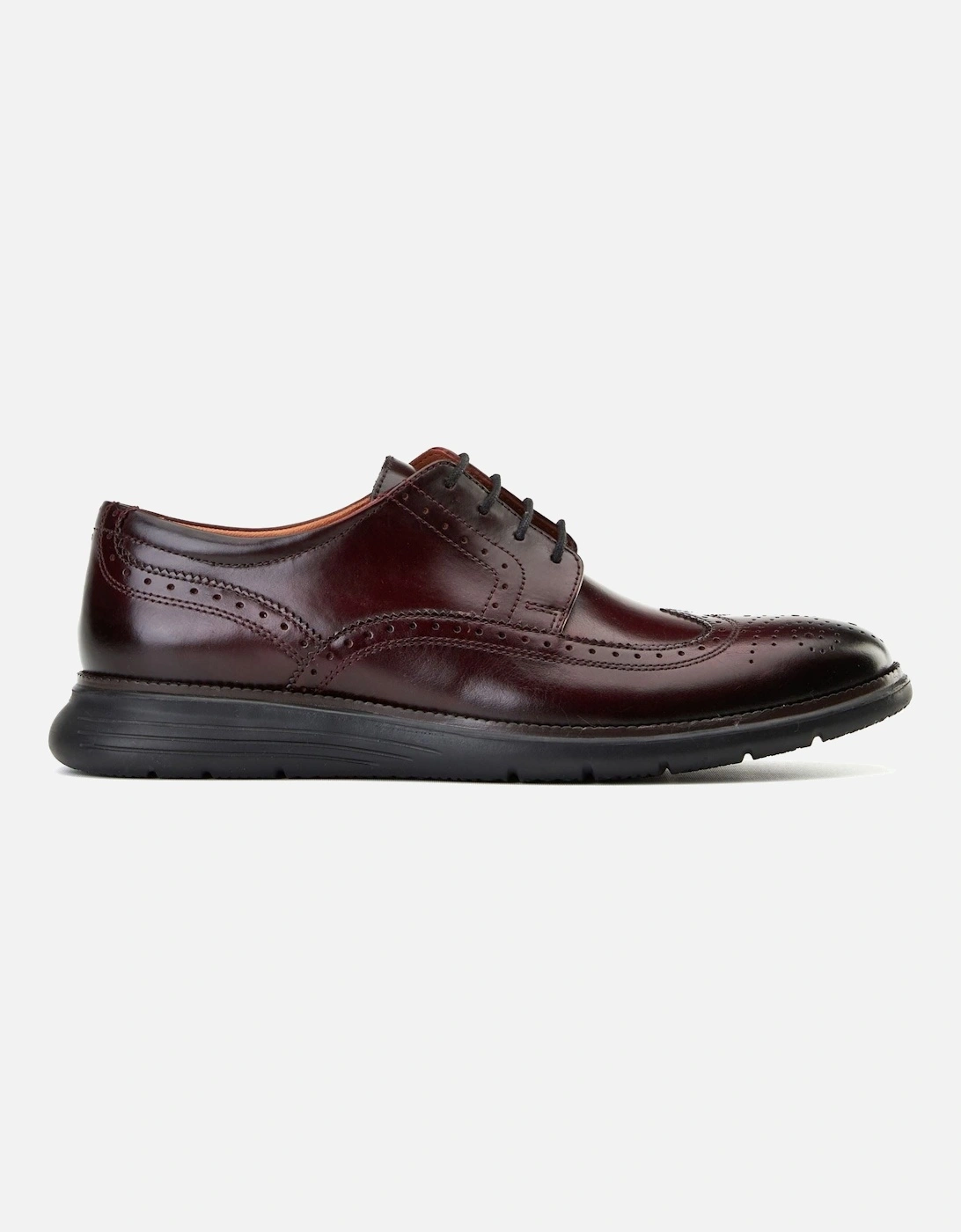 London Flight 25 Leather Men's Bordo Brogues Shoes