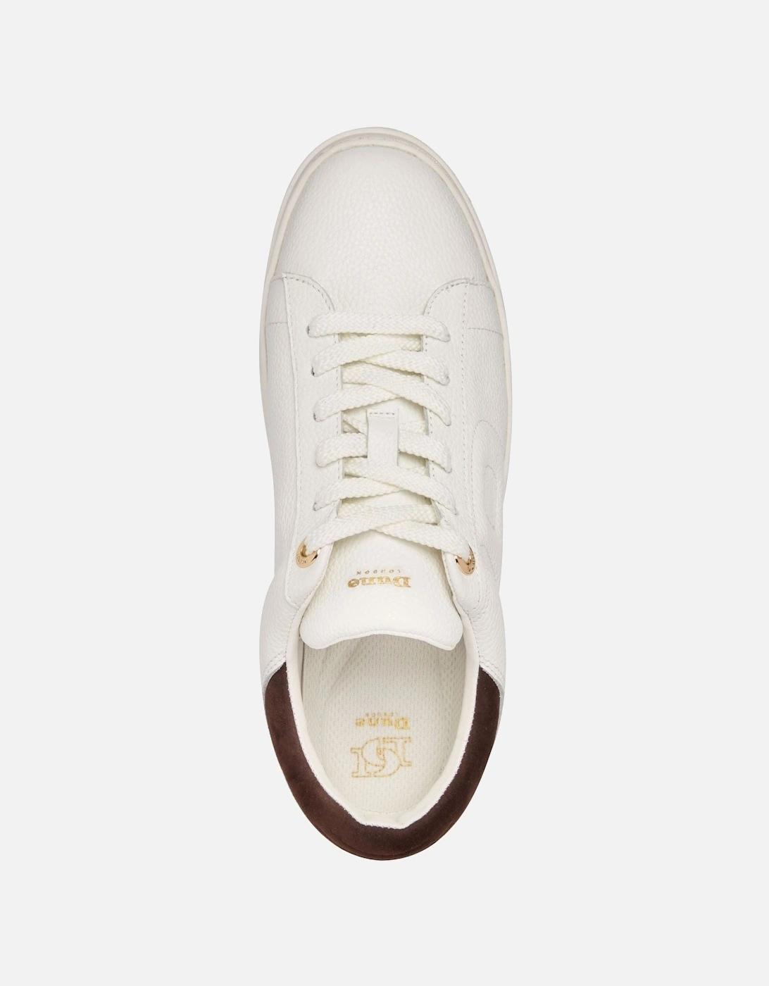 Dune Eden Leather Women's White Trainers