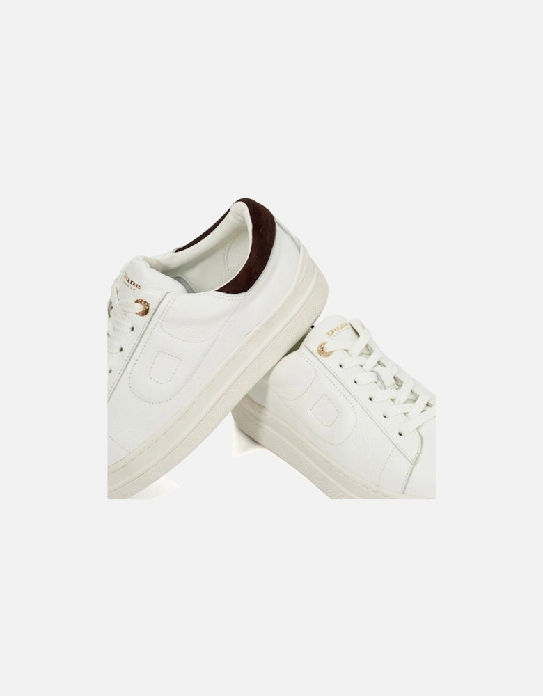 Dune Eden Leather Women's White Trainers