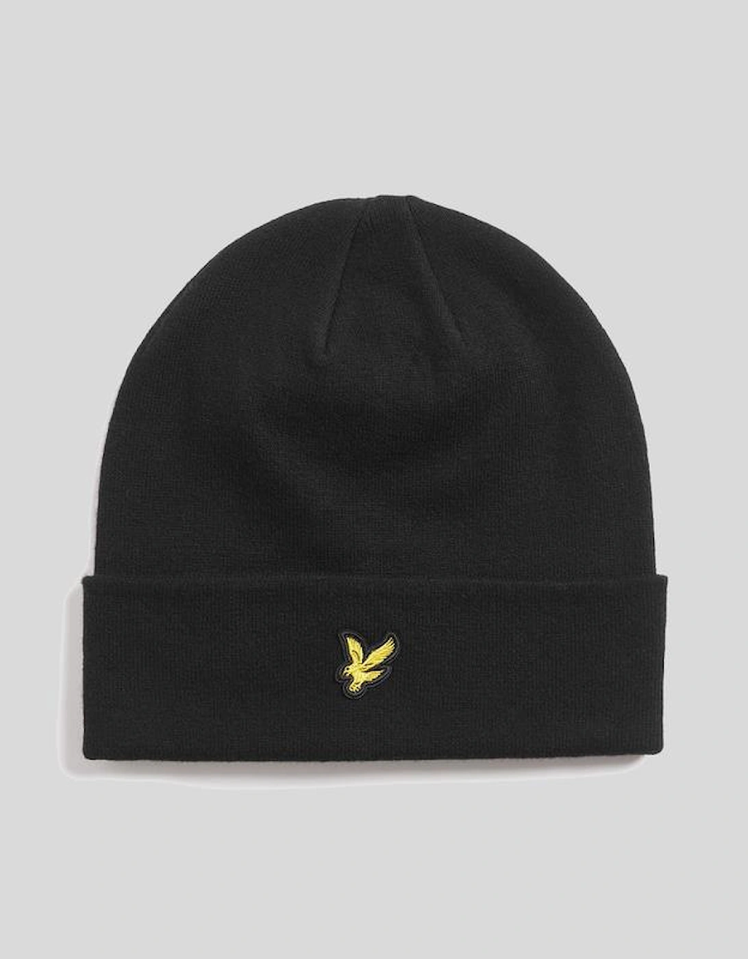 Lyle And Scott Men's Merino Wool Blend Beanie - Black - Size: 1SZ