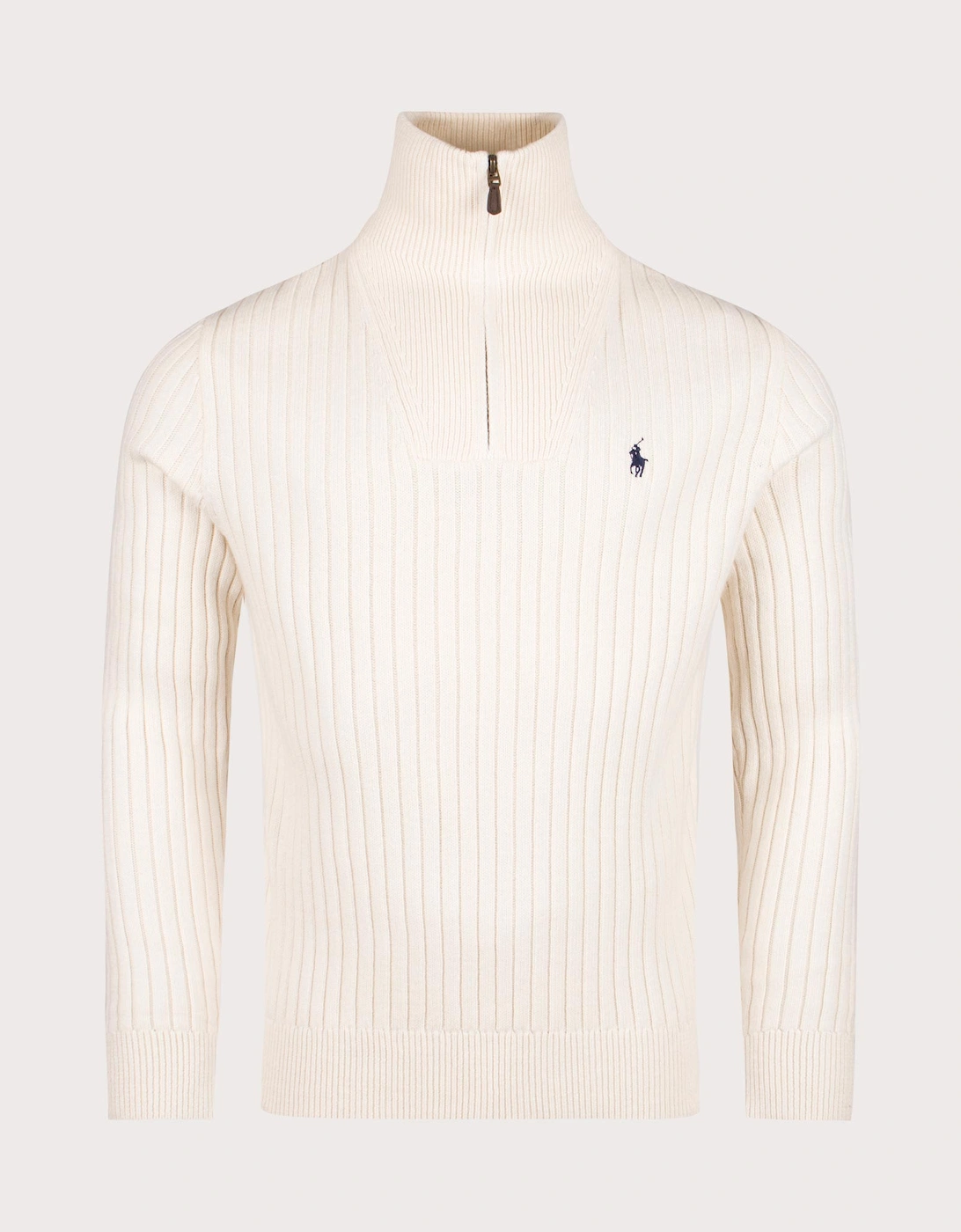 Rib Knit Wool Quarter Zip Sweatshirt, 5 of 4