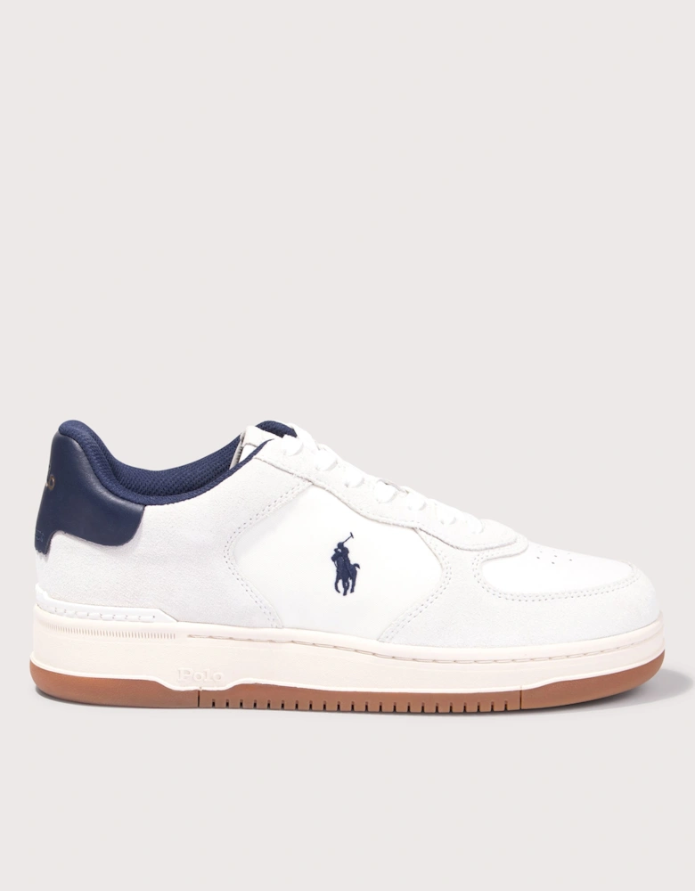 Masters Court Suede-Panelled Sneakers