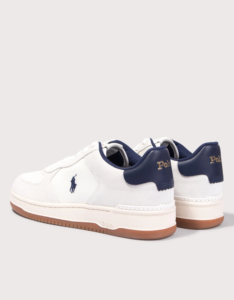 Masters Court Suede-Panelled Sneakers