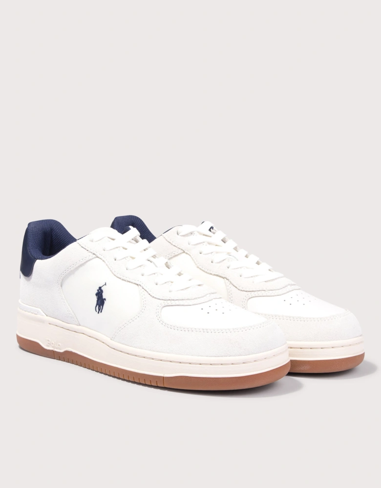 Masters Court Suede-Panelled Sneakers