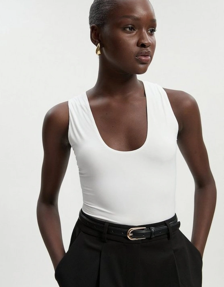 Halter Neck Contour Jersey Bodysuit