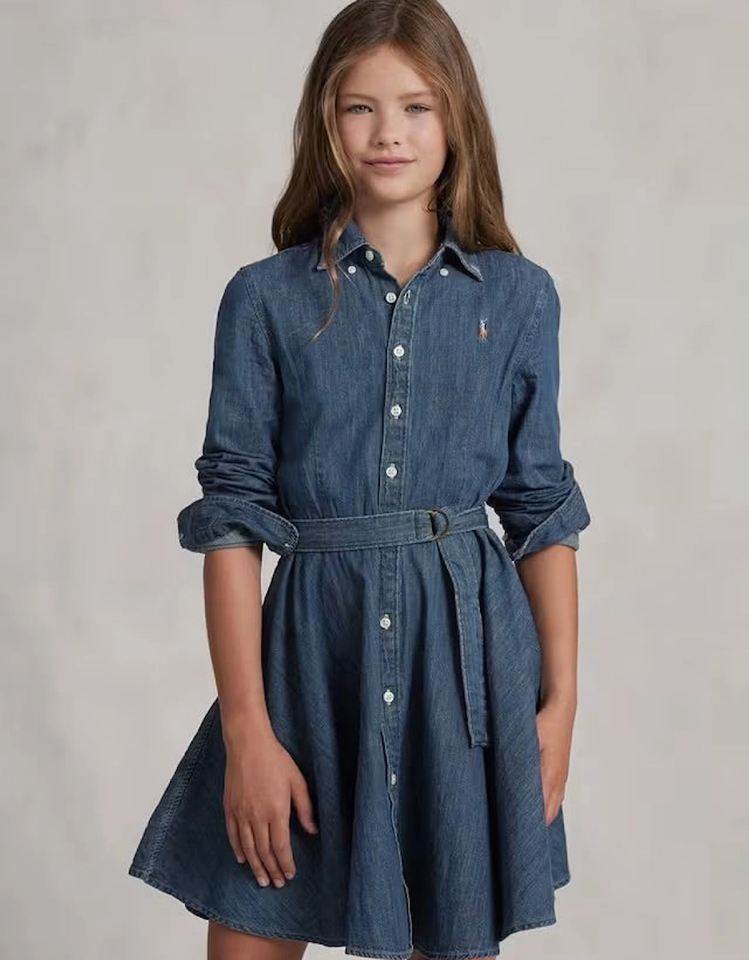 GIRLS DENIM SHIRT DRESS, 7 of 6
