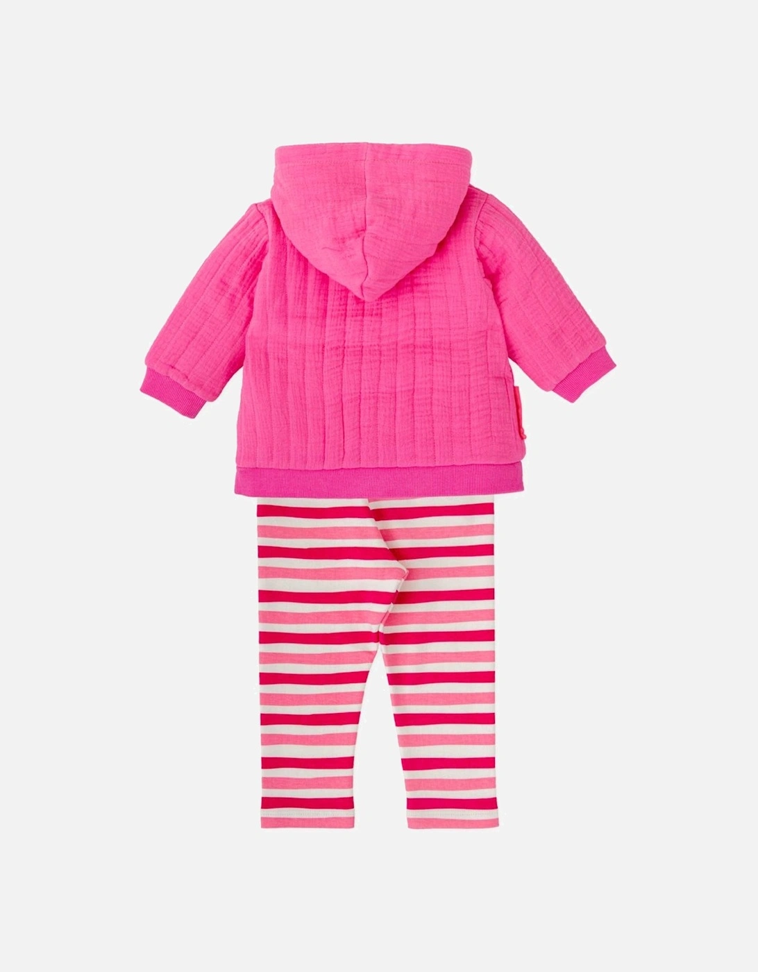 Girls Pink Hooded Legging Set