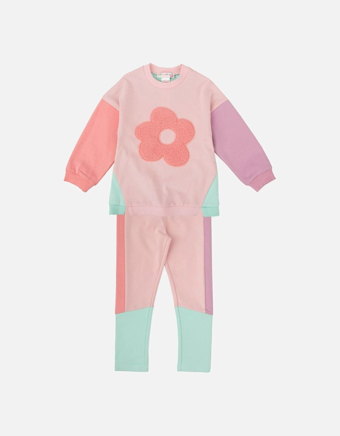 Girls Pastel Pink Jumper Legging Set, 5 of 4