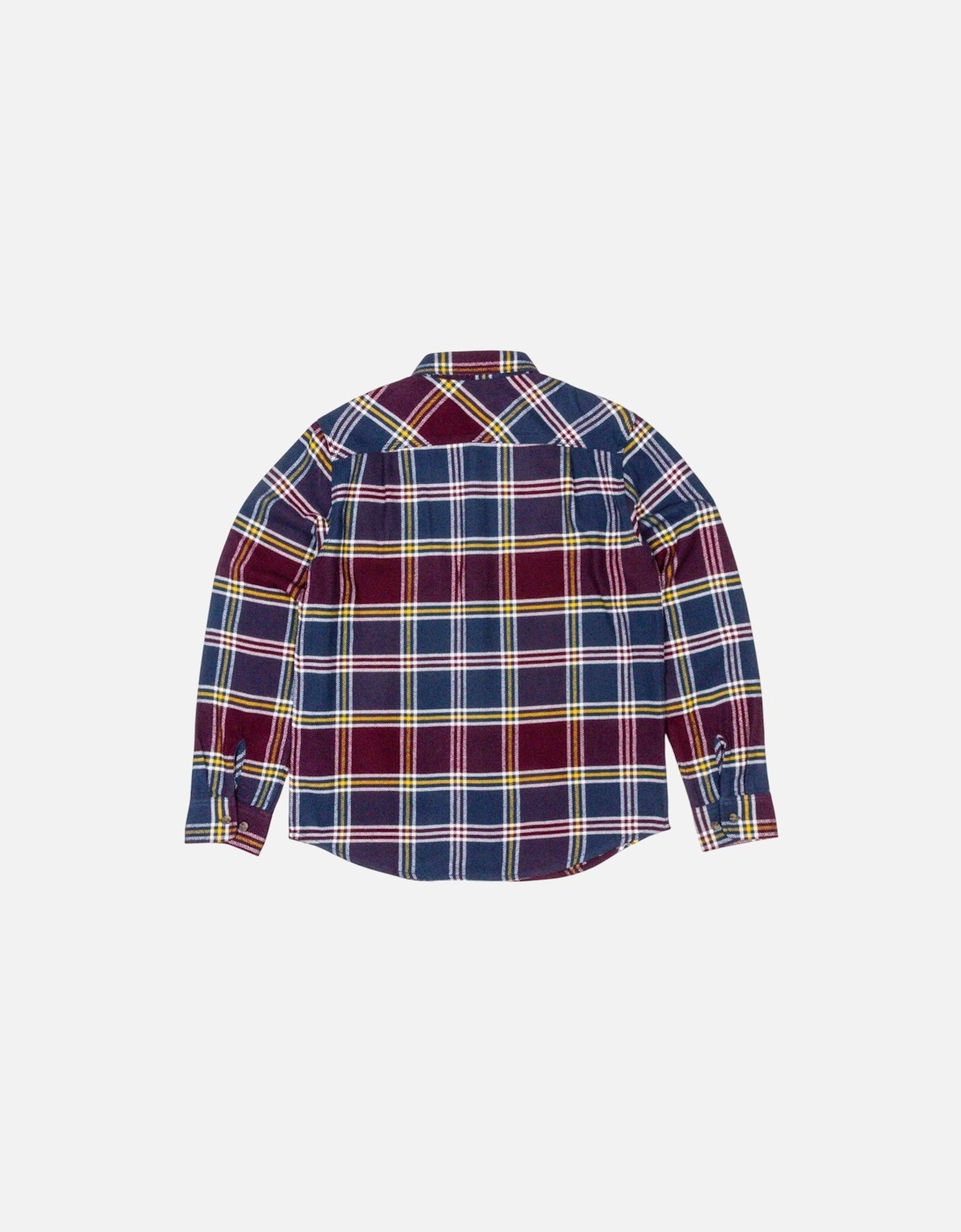 Bowery Long Sleeved Shirt - Mood Indigo/Port/Saffron