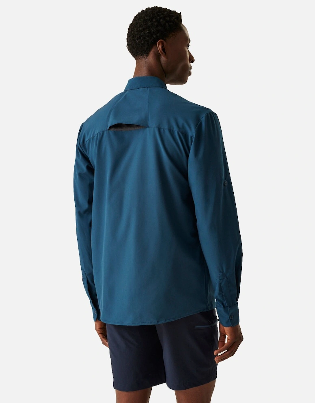 Mens Travel Packaway Long Sleeve Shirt