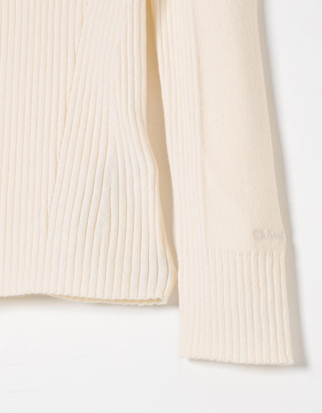 Ribbed Knit Mock Neck Sweater