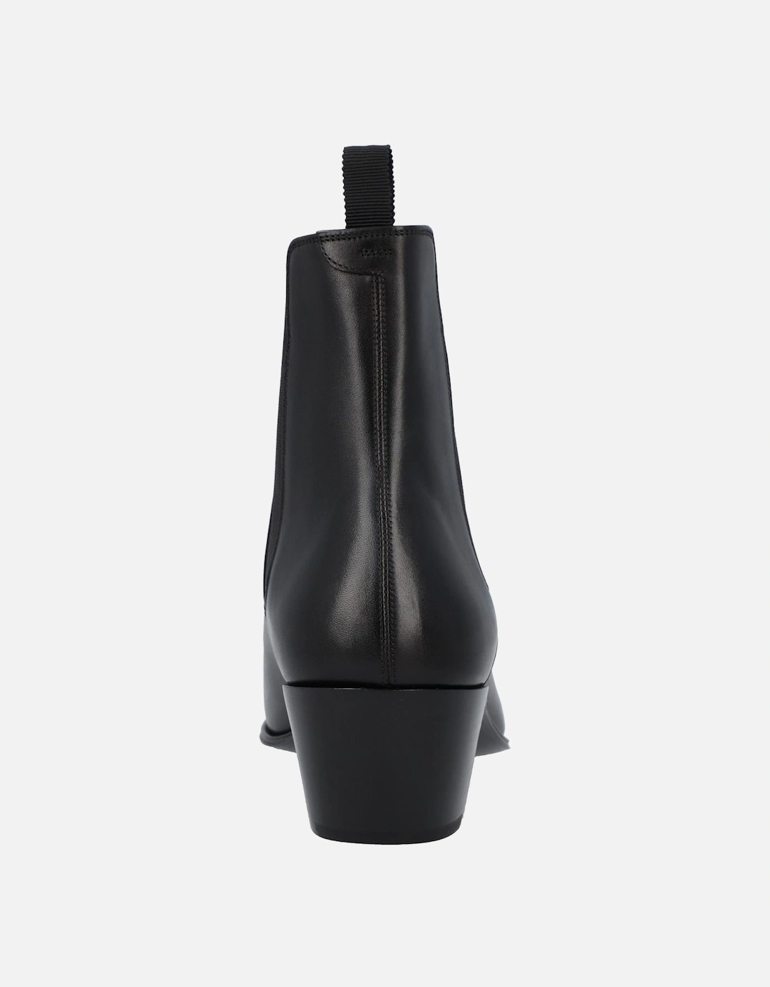 Leather Ankle Boots Pointed Toe