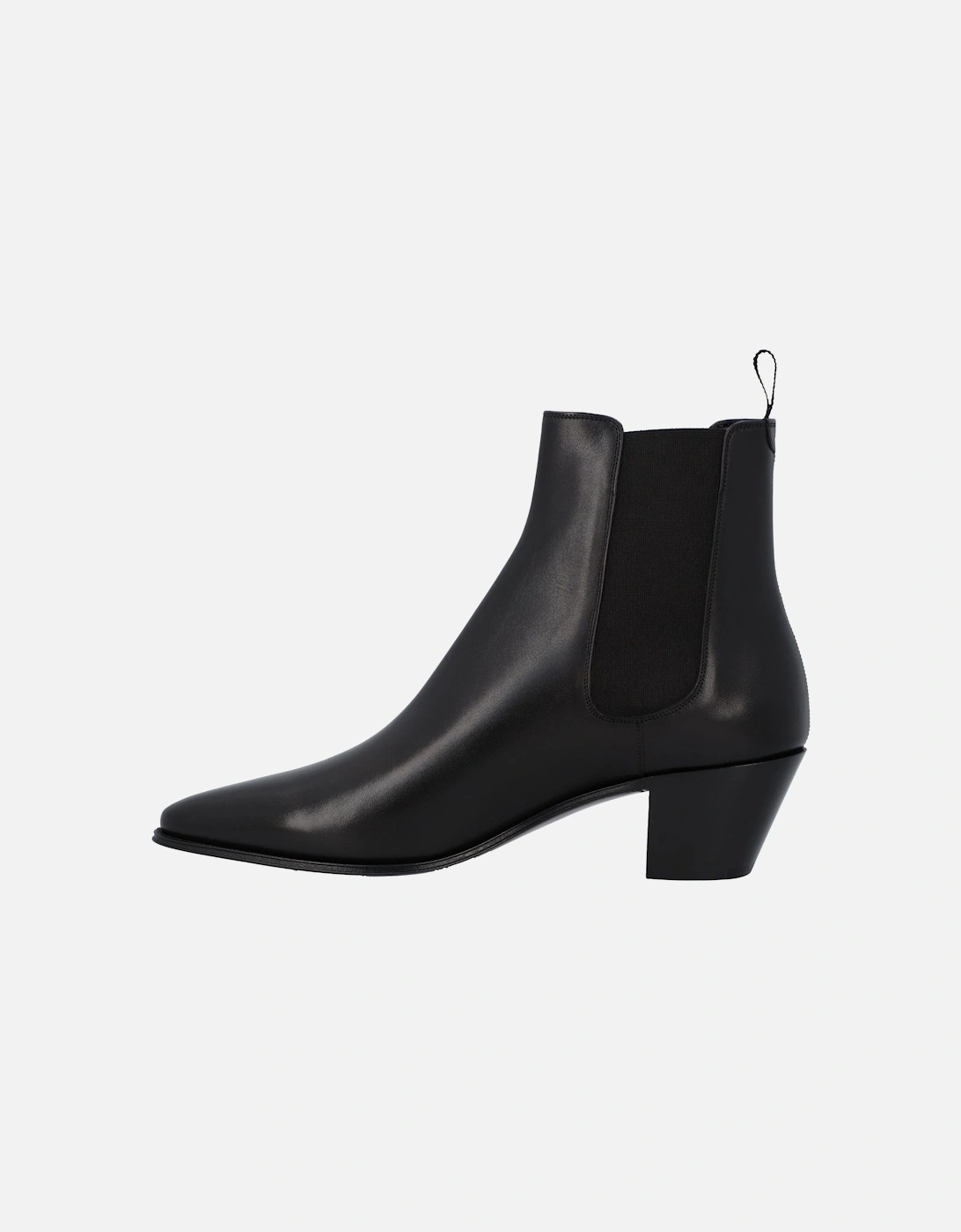 Leather Ankle Boots Pointed Toe