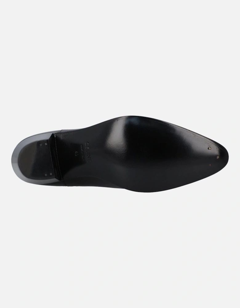 Leather Ankle Boots Pointed Toe