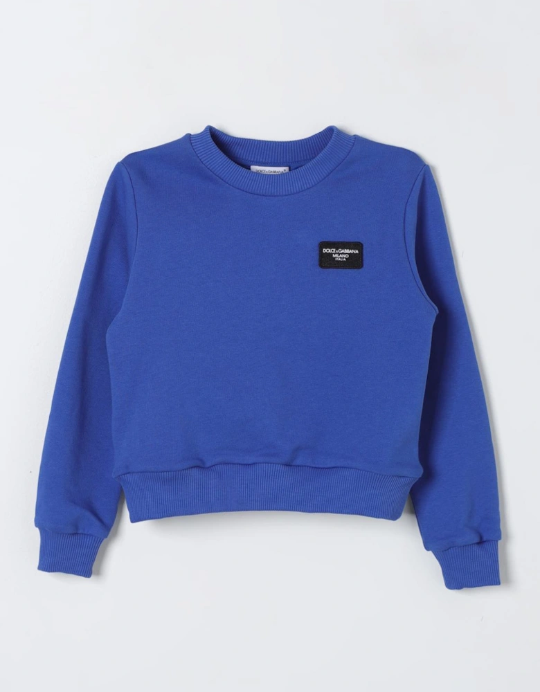 Kids Pullover Sweatshirt Logo Patch