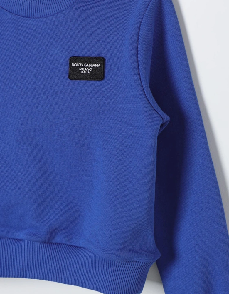 Kids Pullover Sweatshirt Logo Patch