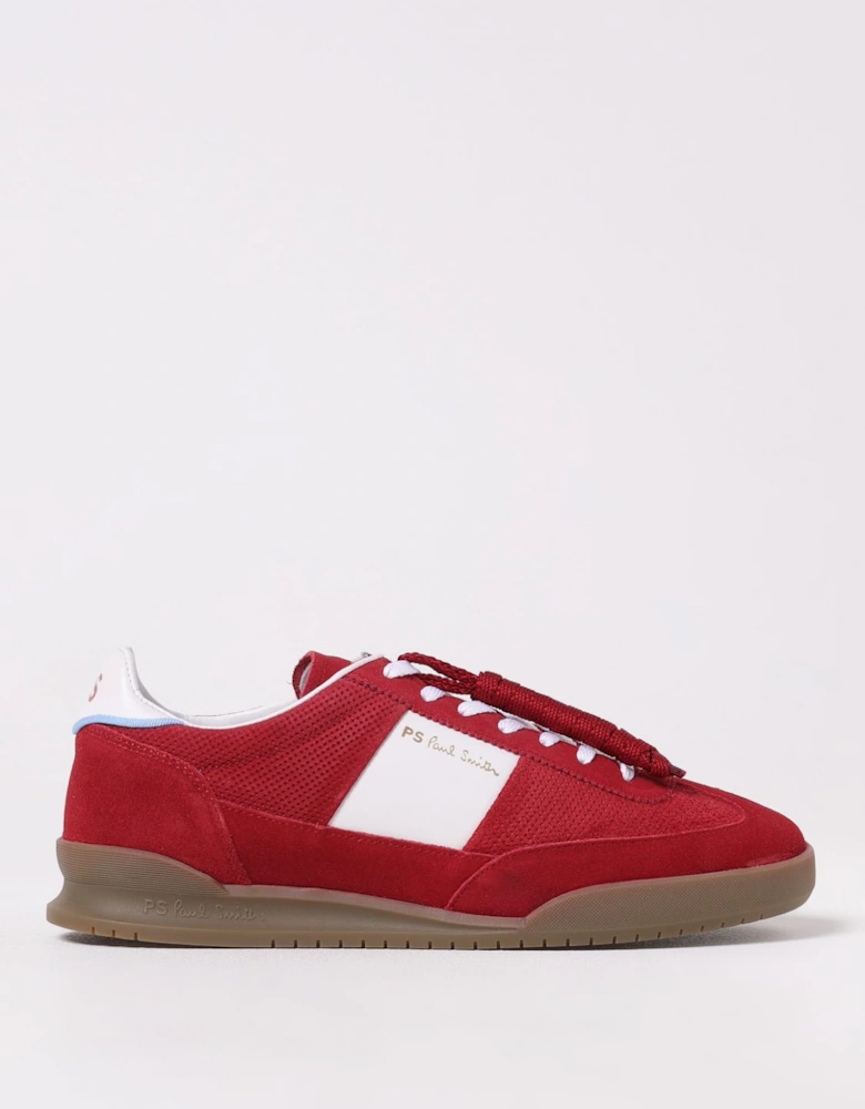 Red Leather Trainers Casual Style