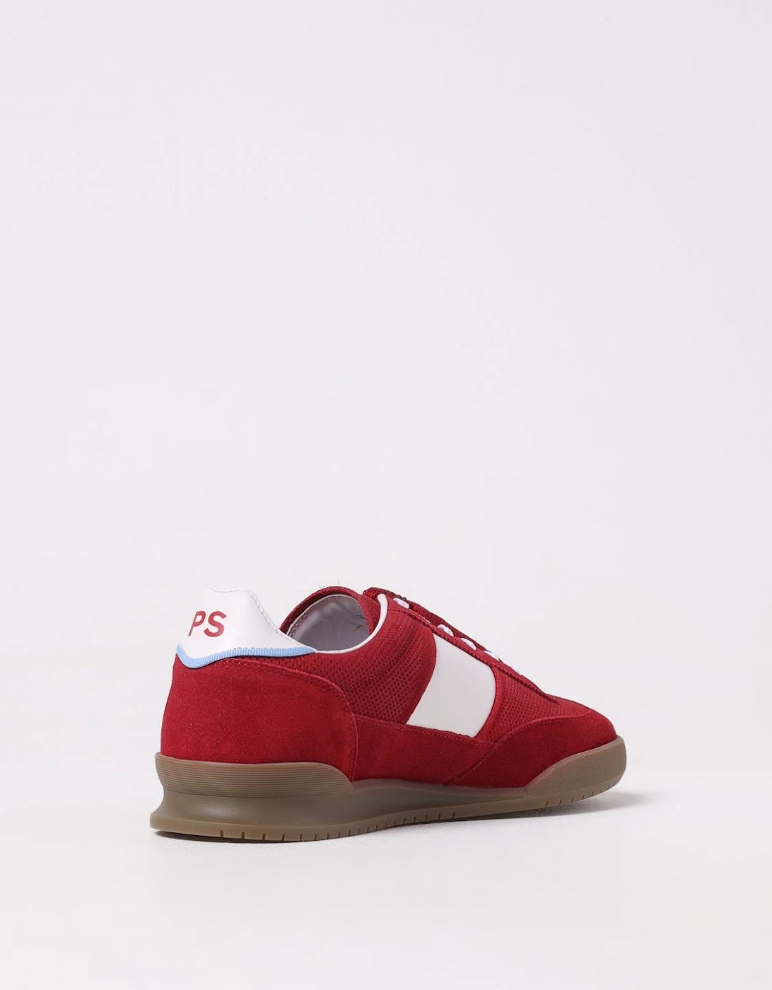 Red Leather Trainers Casual Style