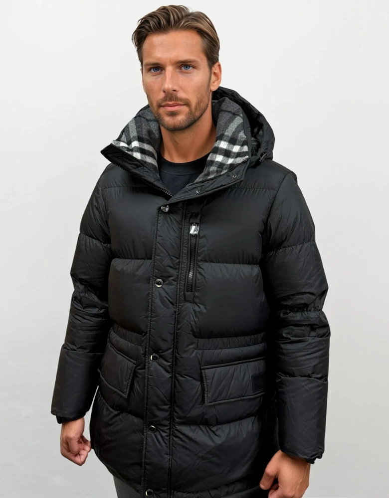 Haworth Mid Length Down Puffer Jacket Black