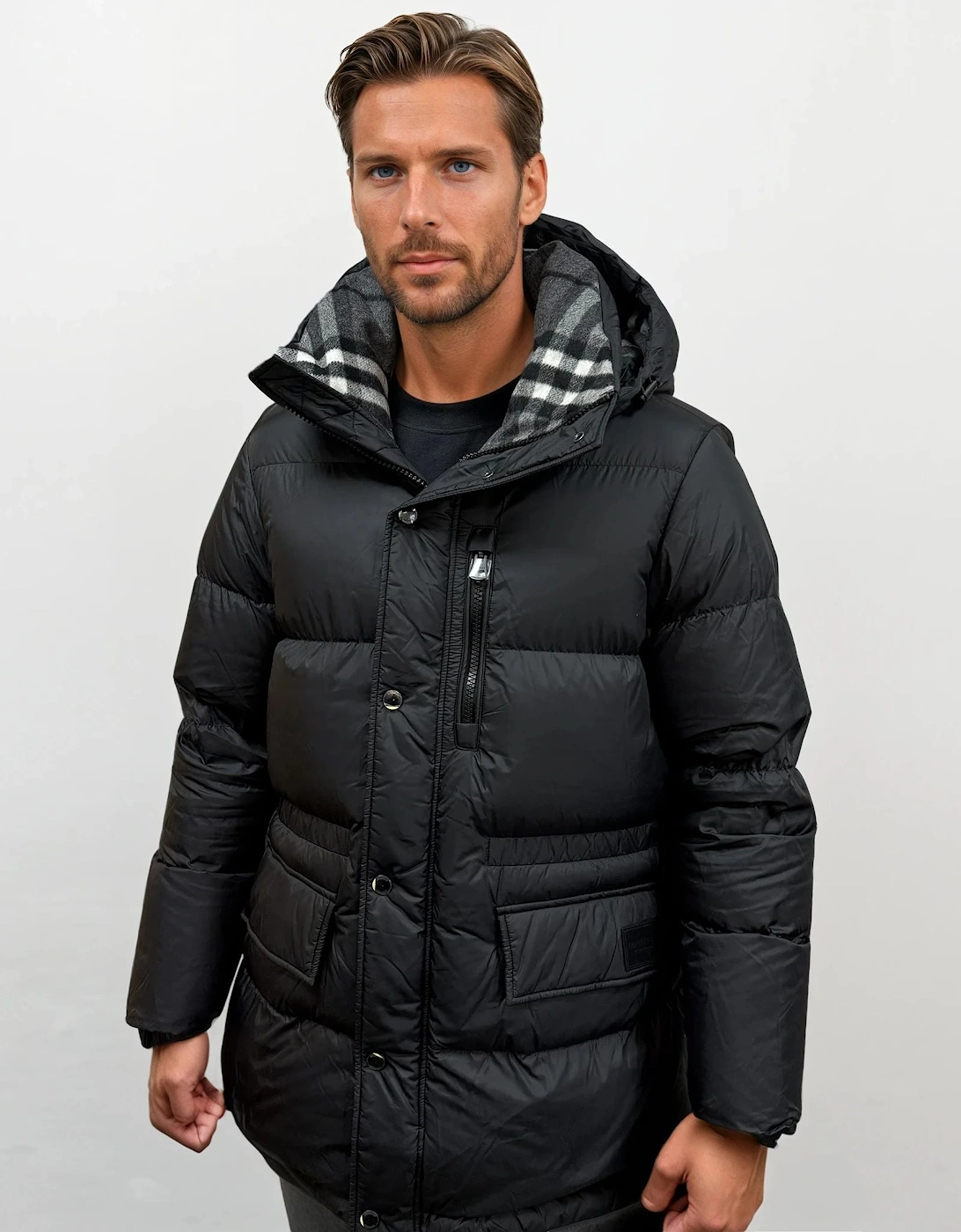 Haworth Mid Length Down Puffer Jacket Black