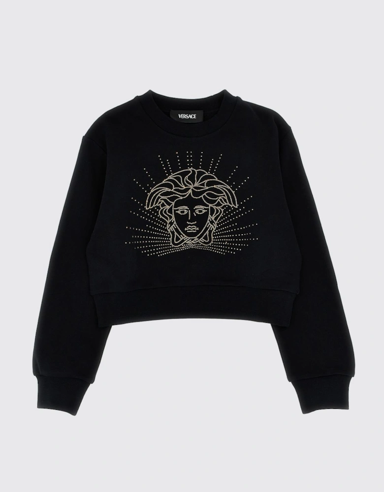 Medusa Head Crop Sweatshirt