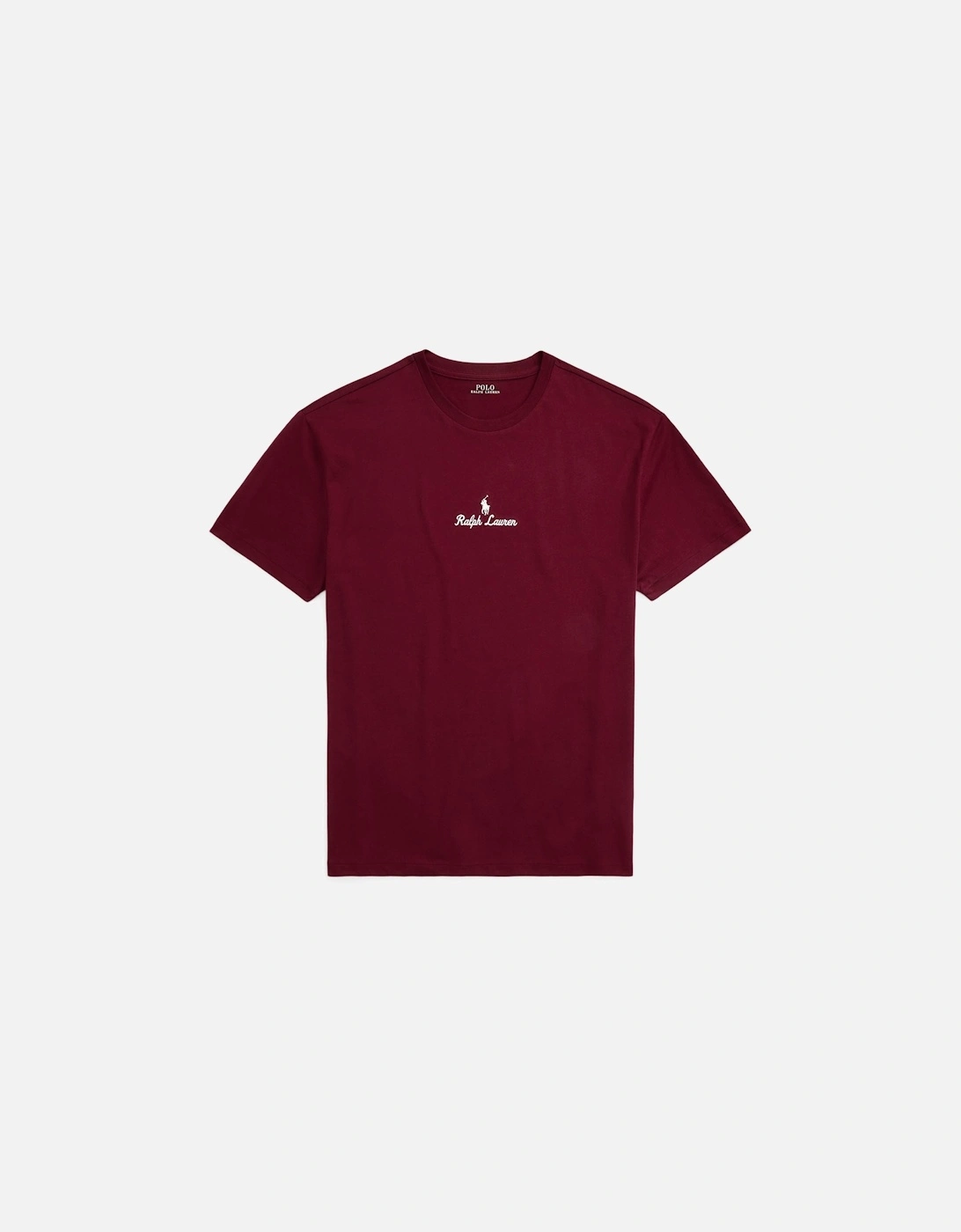 Men's Ralph Lauren Classic Fit Logo Jersey T-Shirt -  Classic Wine - Red - Size: 40