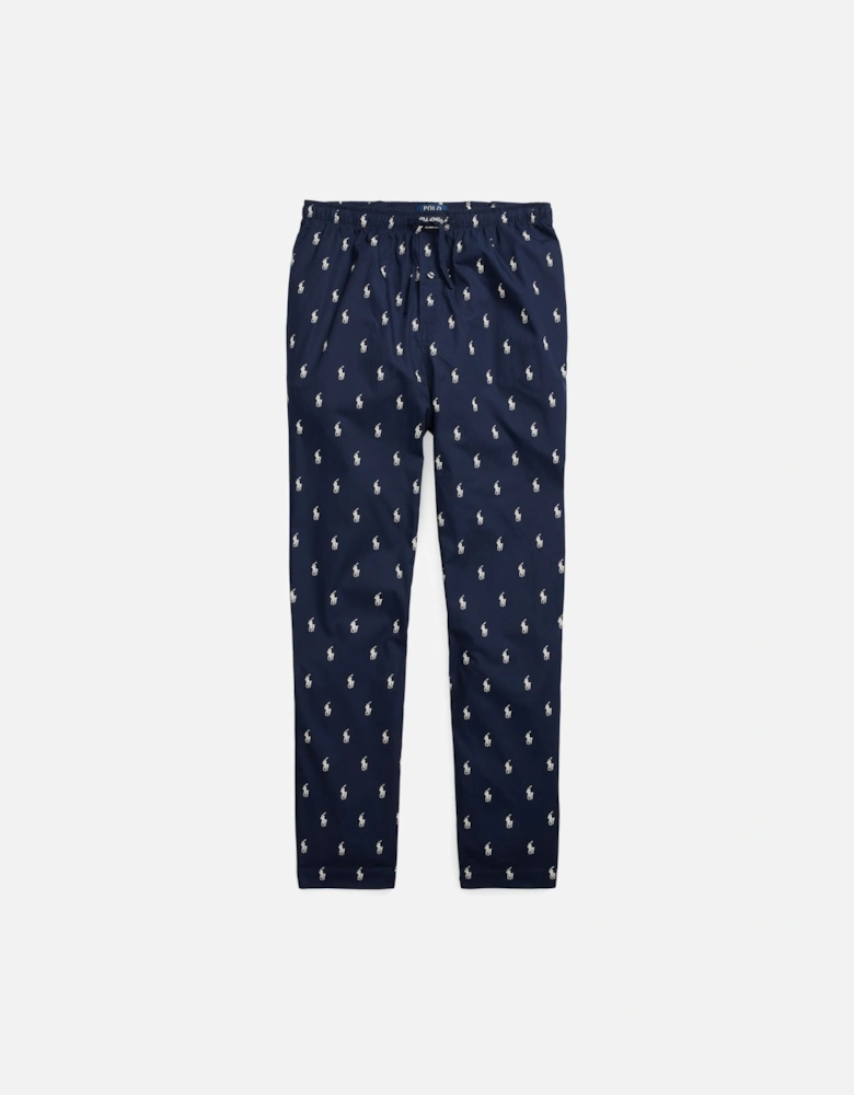 Ralph Lauren Signature Pony Cotton Pyjama Trouser - Navy