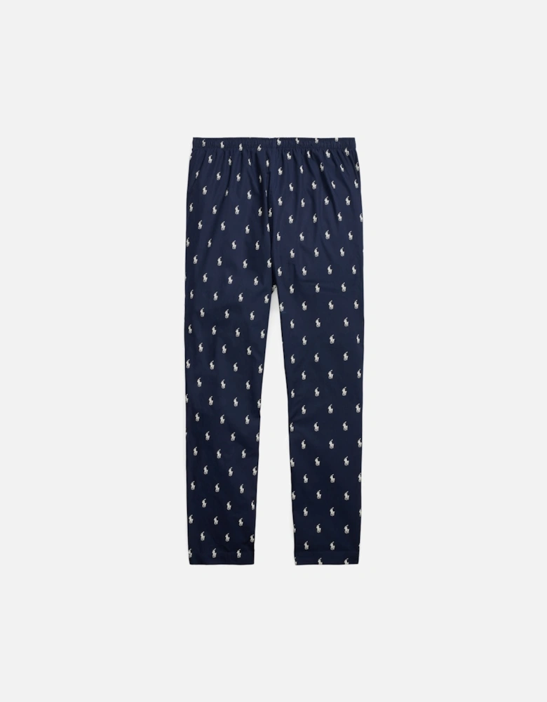 Ralph Lauren Signature Pony Cotton Pyjama Trouser - Navy