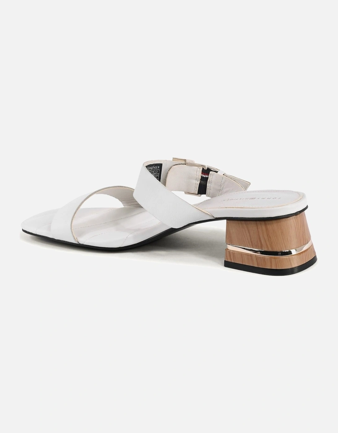 Leather Block Heel Sandals