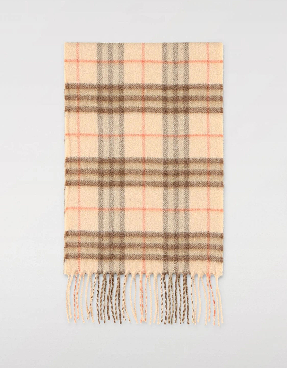 Cashmere Scarf Plaid Fringed, 3 of 2