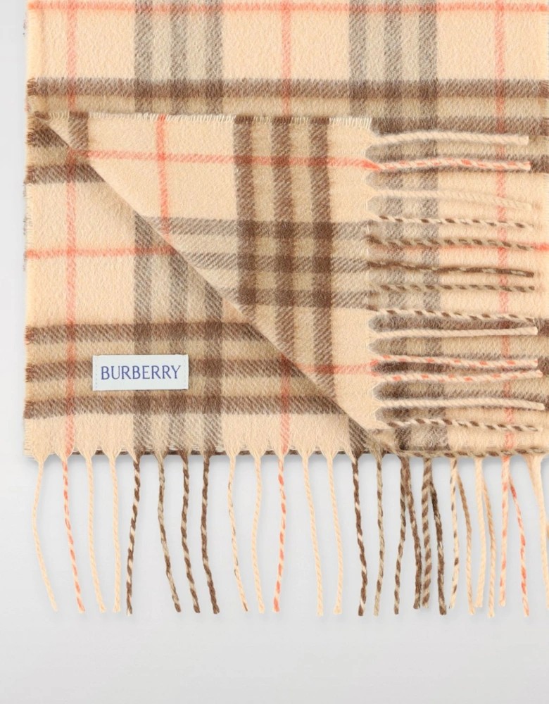 Cashmere Scarf Plaid Fringed