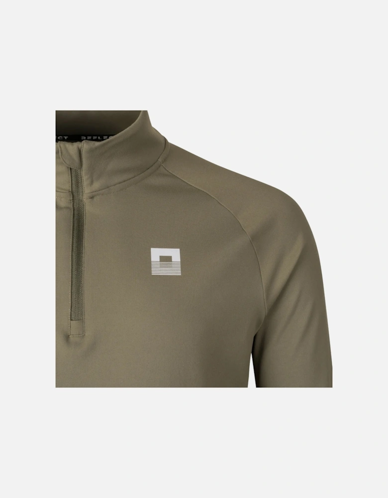 Dynamic Pro Quarter Zip Track Top Khaki