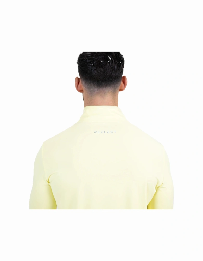 Core ID Quarter Zip Track Top Yellow
