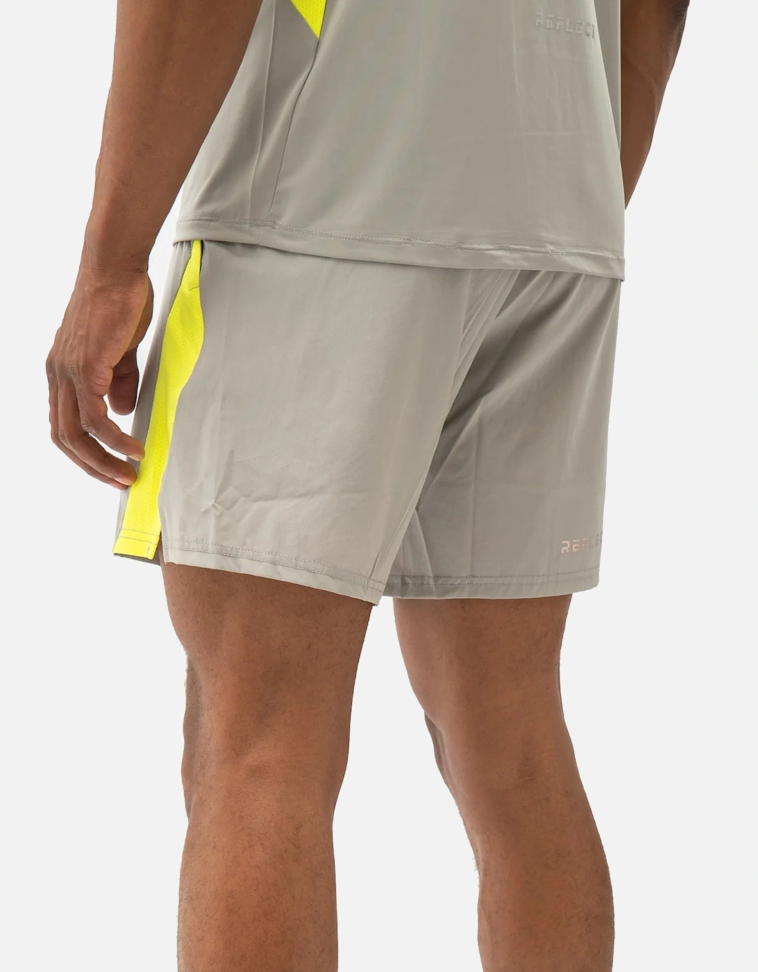 Zone Tech 7-Inch Shorts Grey/Neon Yellow