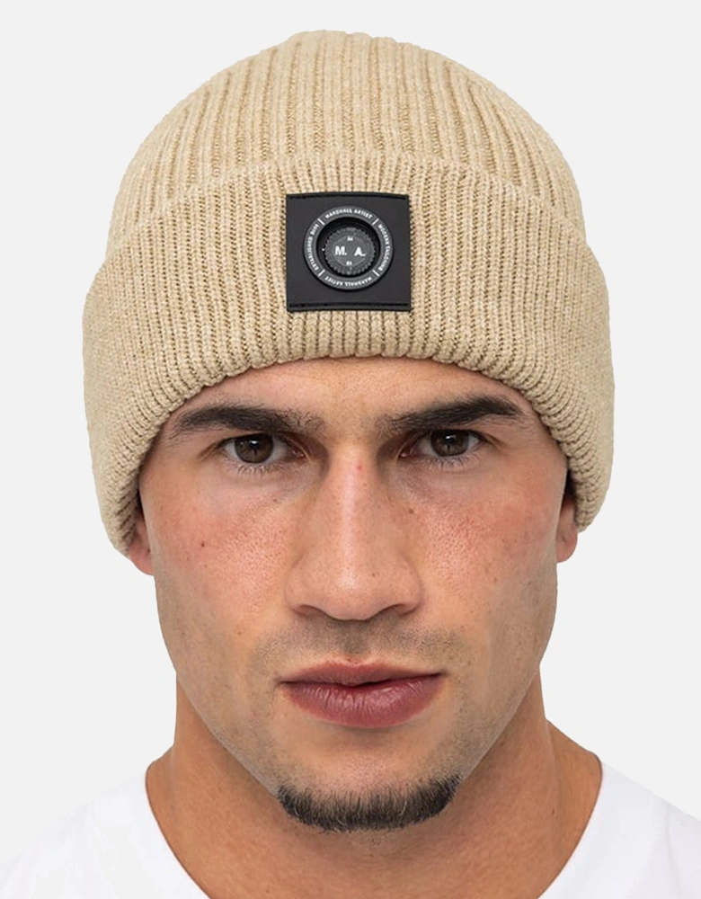 Siren Cable Knit Beanie Hat Stone