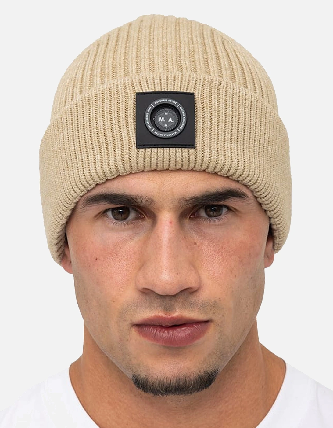 Siren Cable Knit Beanie Hat Stone