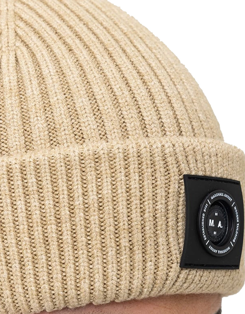 Siren Cable Knit Beanie Hat Stone