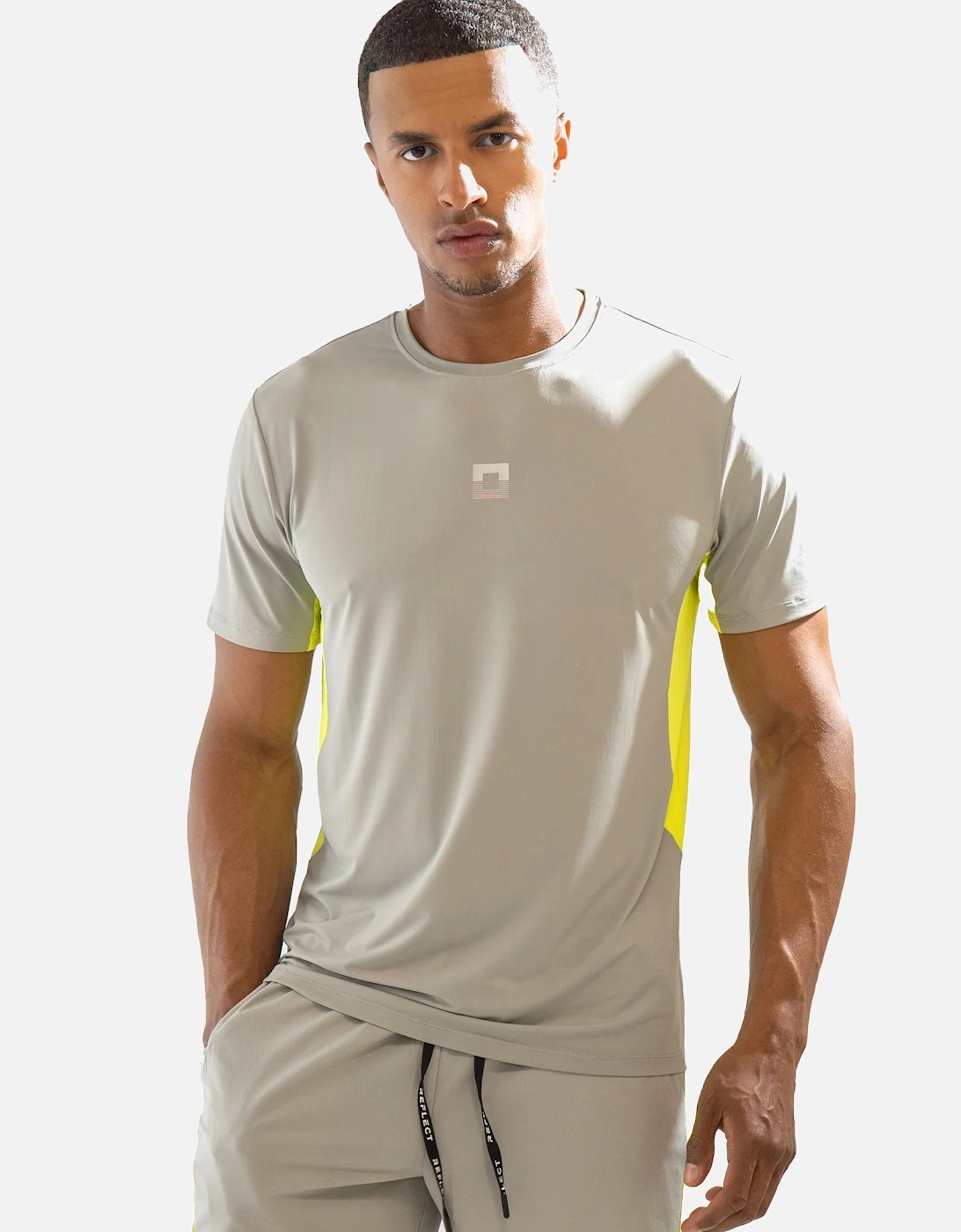 Zone Tech T-Shirt Grey/Neon Yellow, 4 of 3